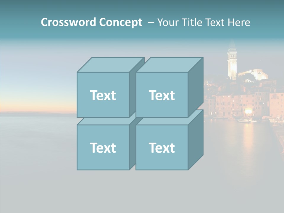Quietude Setting Belfry PowerPoint Template
