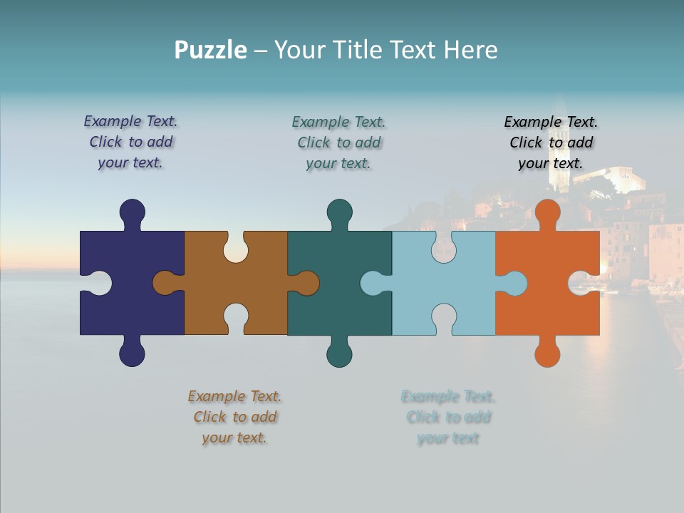 Quietude Setting Belfry PowerPoint Template