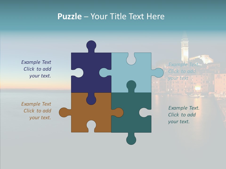 Quietude Setting Belfry PowerPoint Template