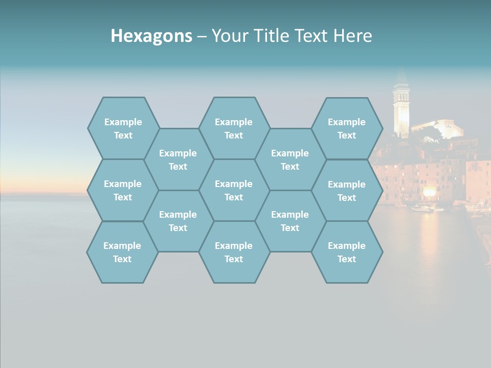 Quietude Setting Belfry PowerPoint Template
