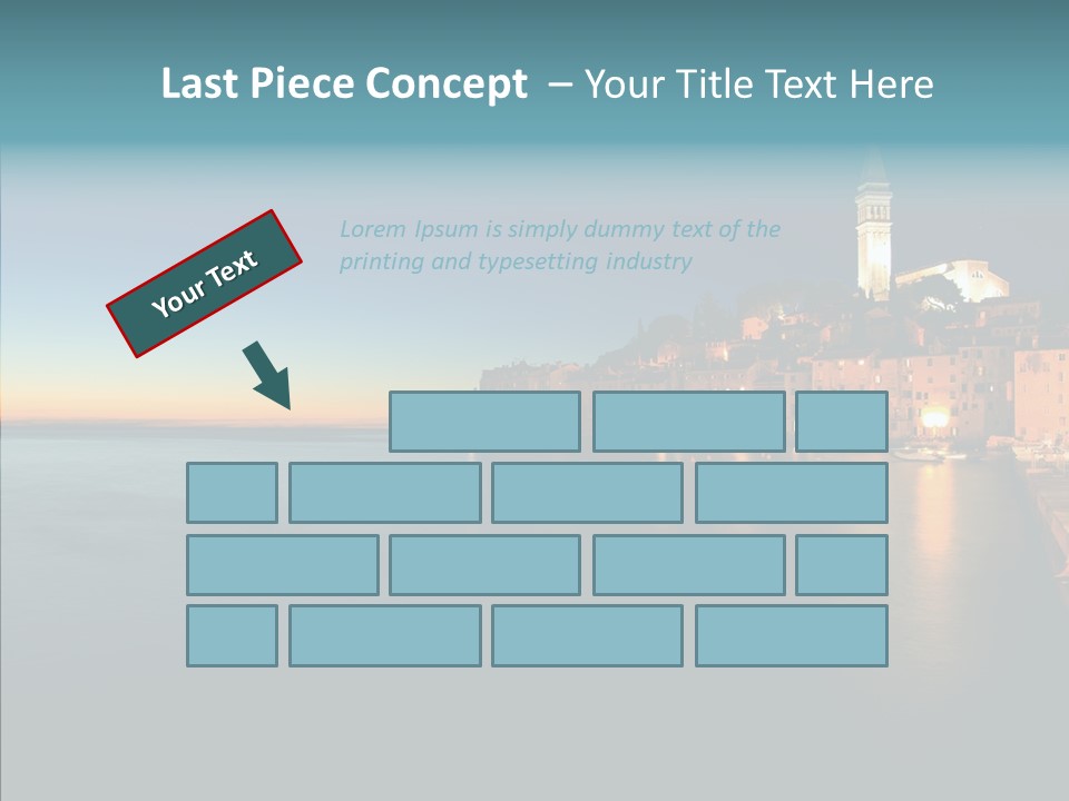 Quietude Setting Belfry PowerPoint Template