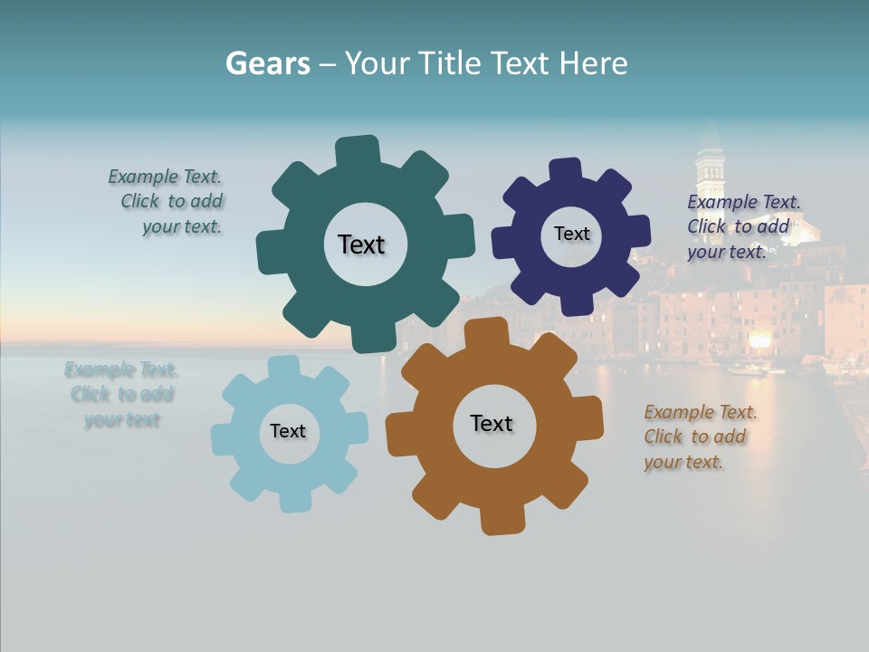 Quietude Setting Belfry PowerPoint Template