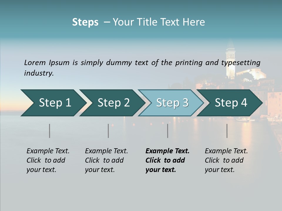 Quietude Setting Belfry PowerPoint Template