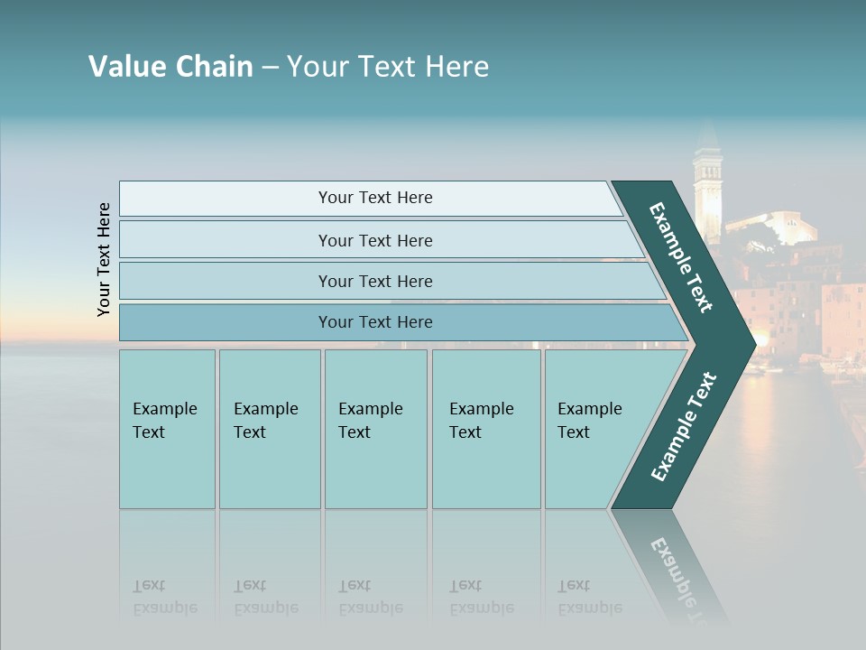 Quietude Setting Belfry PowerPoint Template