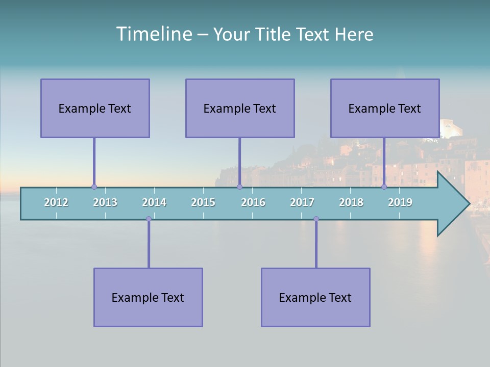 Quietude Setting Belfry PowerPoint Template