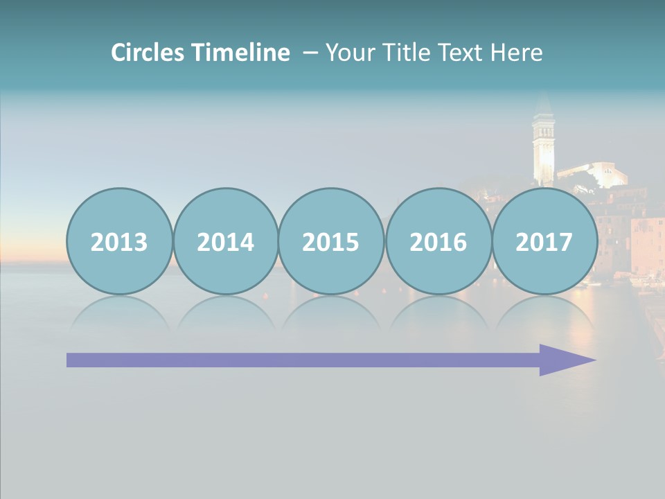 Quietude Setting Belfry PowerPoint Template