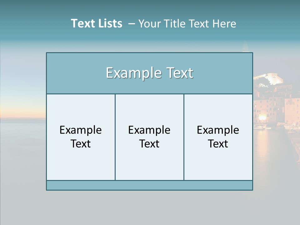 Quietude Setting Belfry PowerPoint Template
