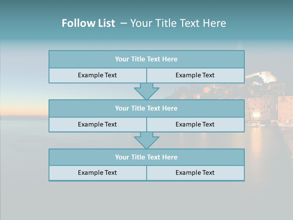 Quietude Setting Belfry PowerPoint Template