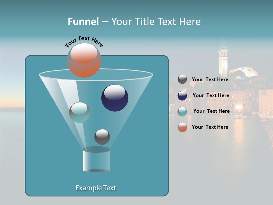 Quietude Setting Belfry PowerPoint Template