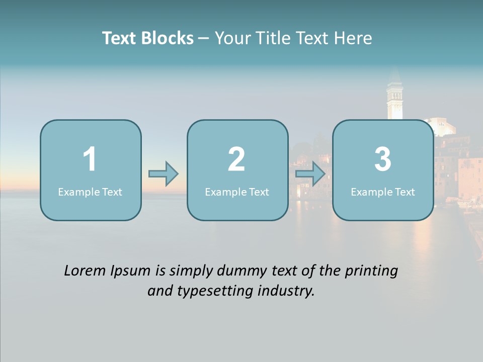 Quietude Setting Belfry PowerPoint Template