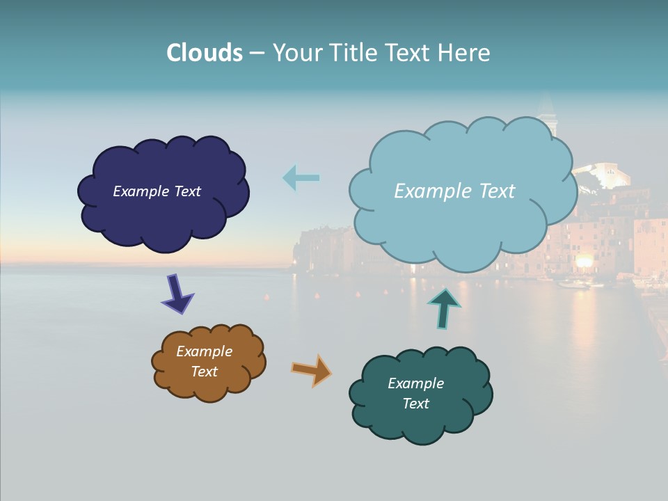 Quietude Setting Belfry PowerPoint Template