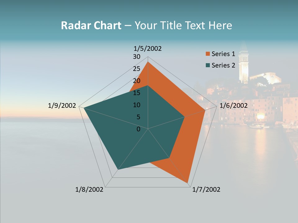 Quietude Setting Belfry PowerPoint Template