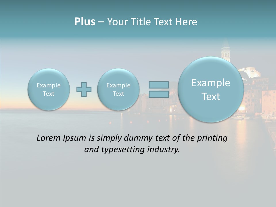 Quietude Setting Belfry PowerPoint Template