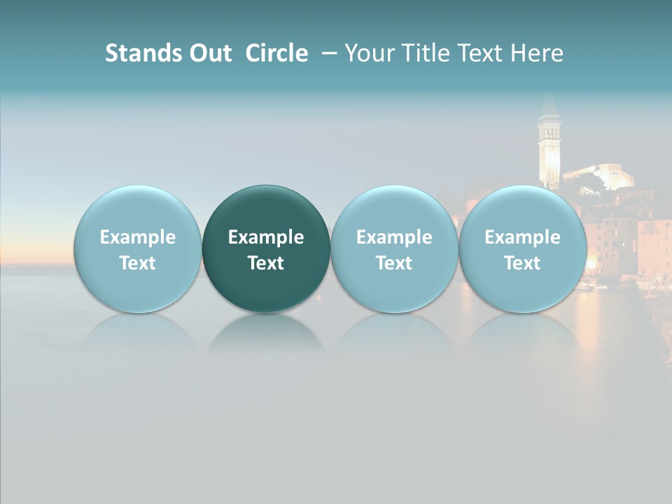 Quietude Setting Belfry PowerPoint Template