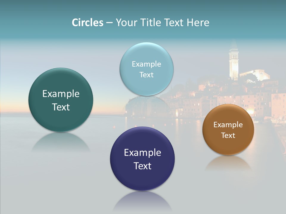 Quietude Setting Belfry PowerPoint Template