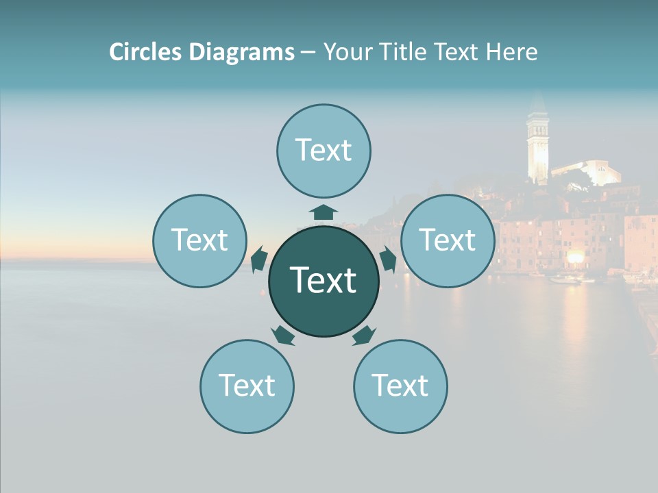 Quietude Setting Belfry PowerPoint Template