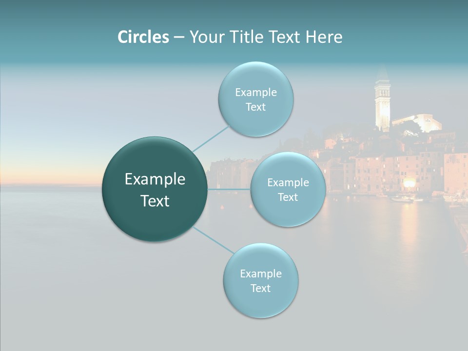 Quietude Setting Belfry PowerPoint Template