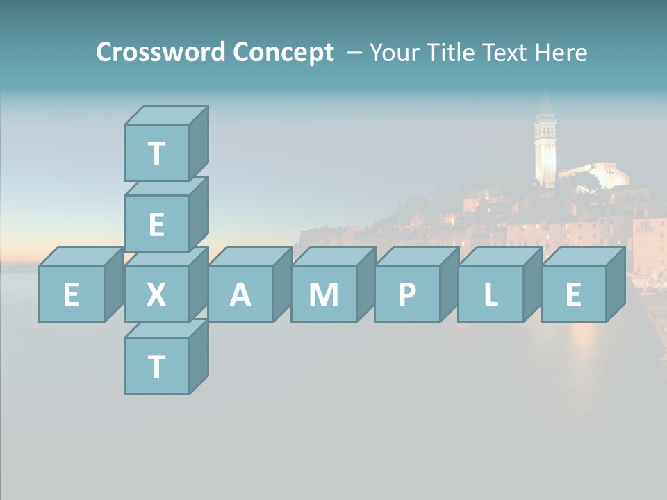 Quietude Setting Belfry PowerPoint Template