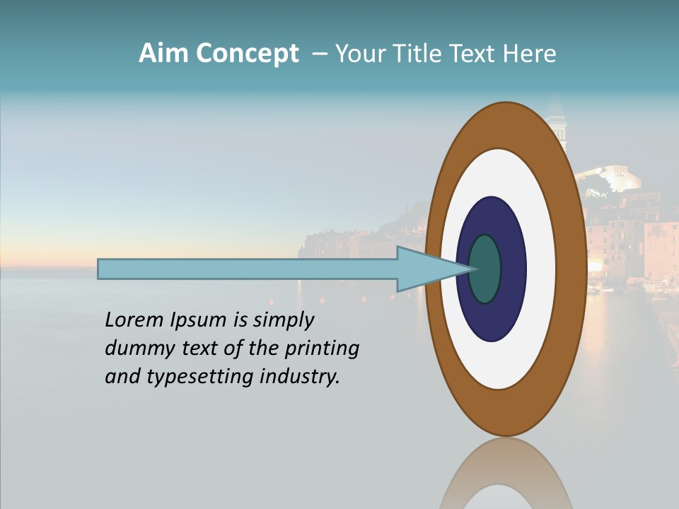 Quietude Setting Belfry PowerPoint Template