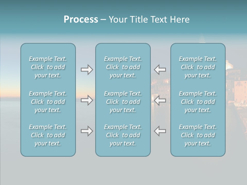 Quietude Setting Belfry PowerPoint Template