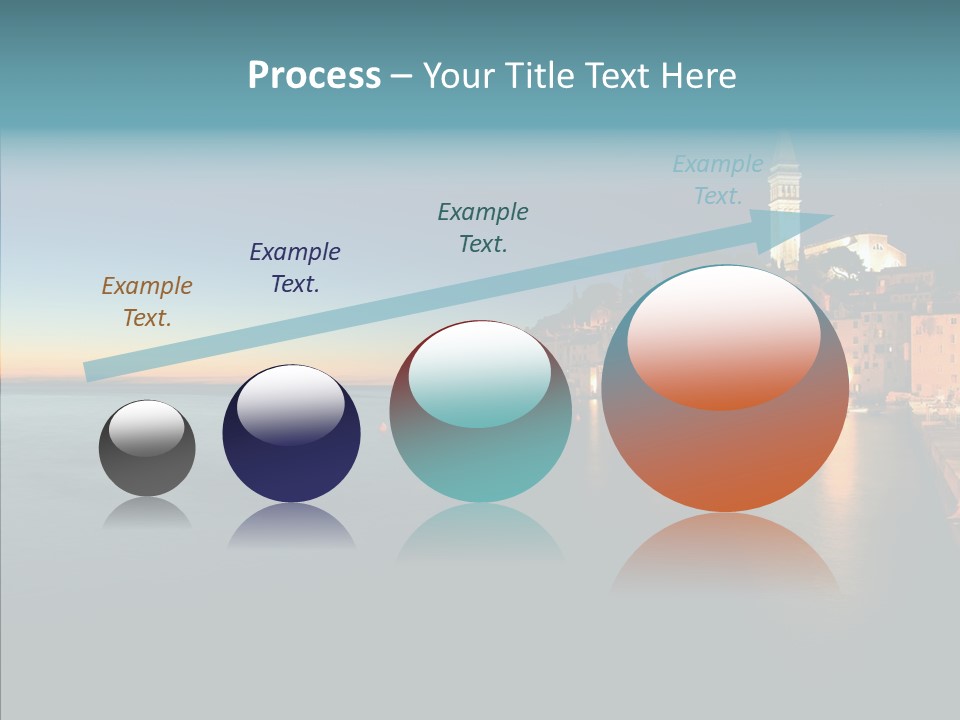 Quietude Setting Belfry PowerPoint Template
