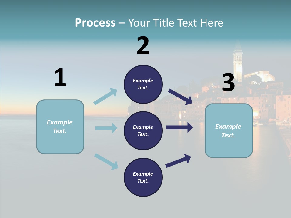 Quietude Setting Belfry PowerPoint Template