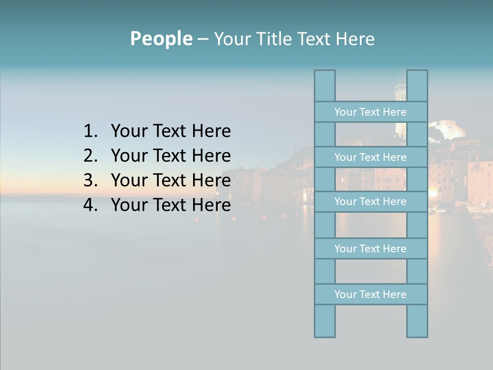 Quietude Setting Belfry PowerPoint Template