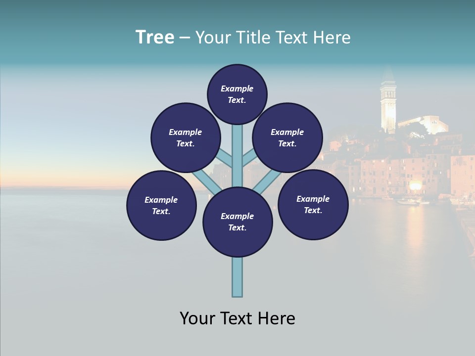 Quietude Setting Belfry PowerPoint Template