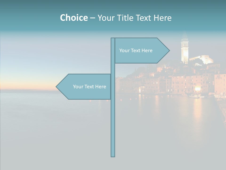 Quietude Setting Belfry PowerPoint Template
