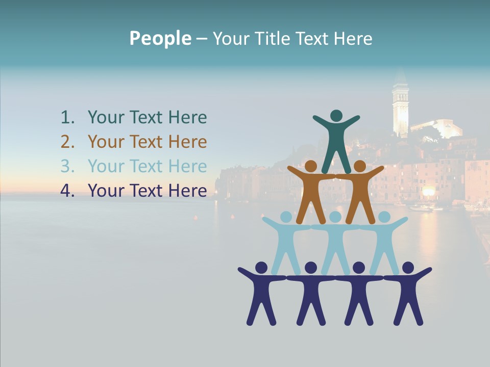 Quietude Setting Belfry PowerPoint Template