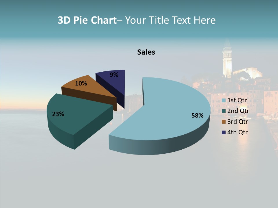 Quietude Setting Belfry PowerPoint Template