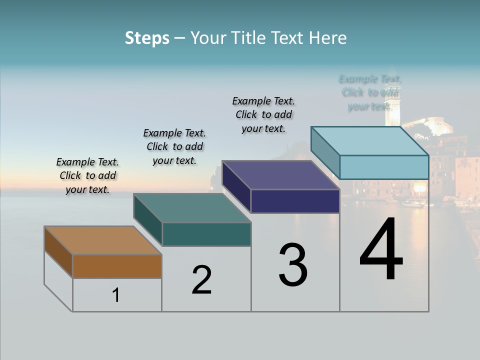 Quietude Setting Belfry PowerPoint Template