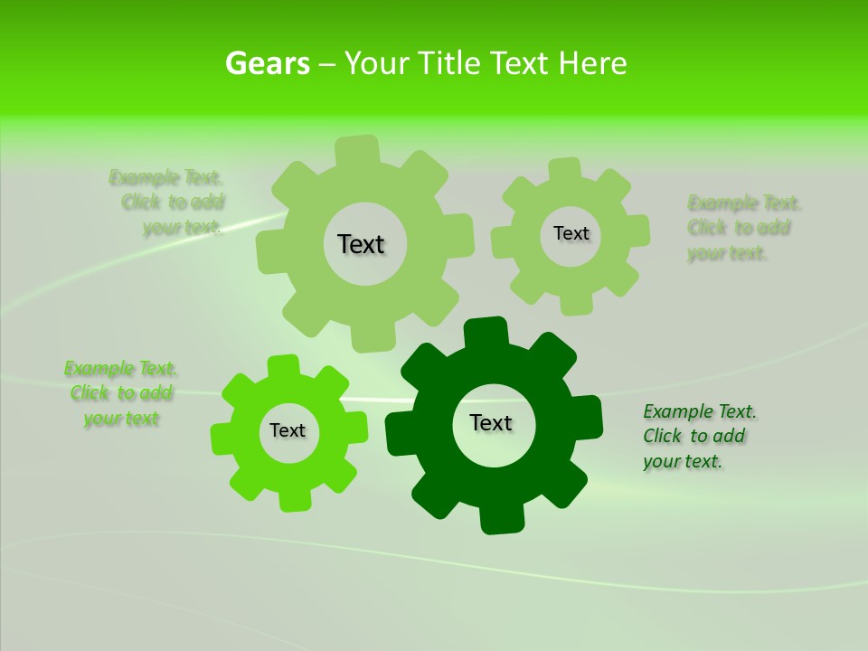 Flowing Background Illustrated PowerPoint Template