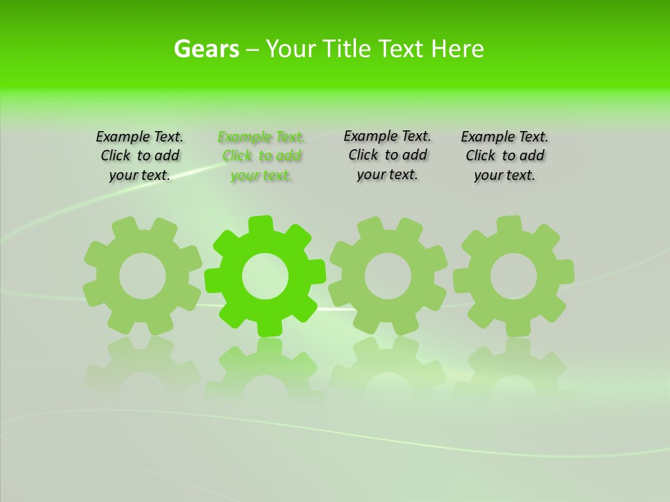 Flowing Background Illustrated PowerPoint Template