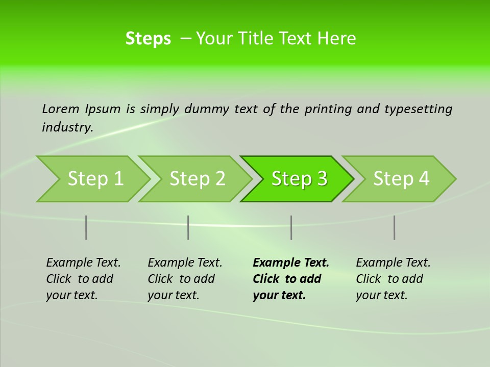 Flowing Background Illustrated PowerPoint Template