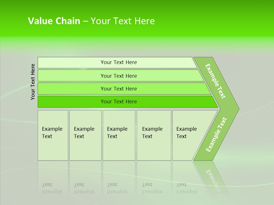 Flowing Background Illustrated PowerPoint Template