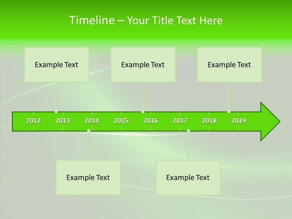 Flowing Background Illustrated PowerPoint Template
