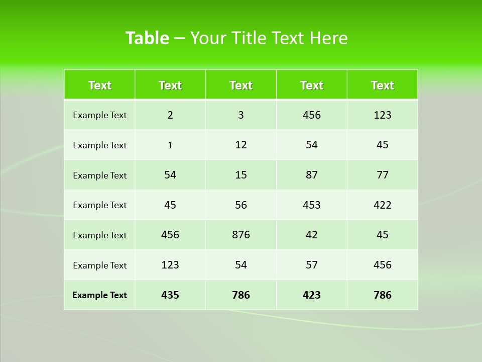 Flowing Background Illustrated PowerPoint Template