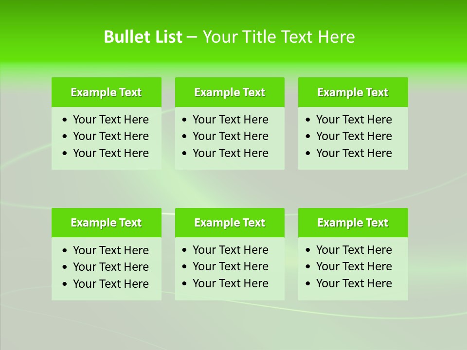 Flowing Background Illustrated PowerPoint Template