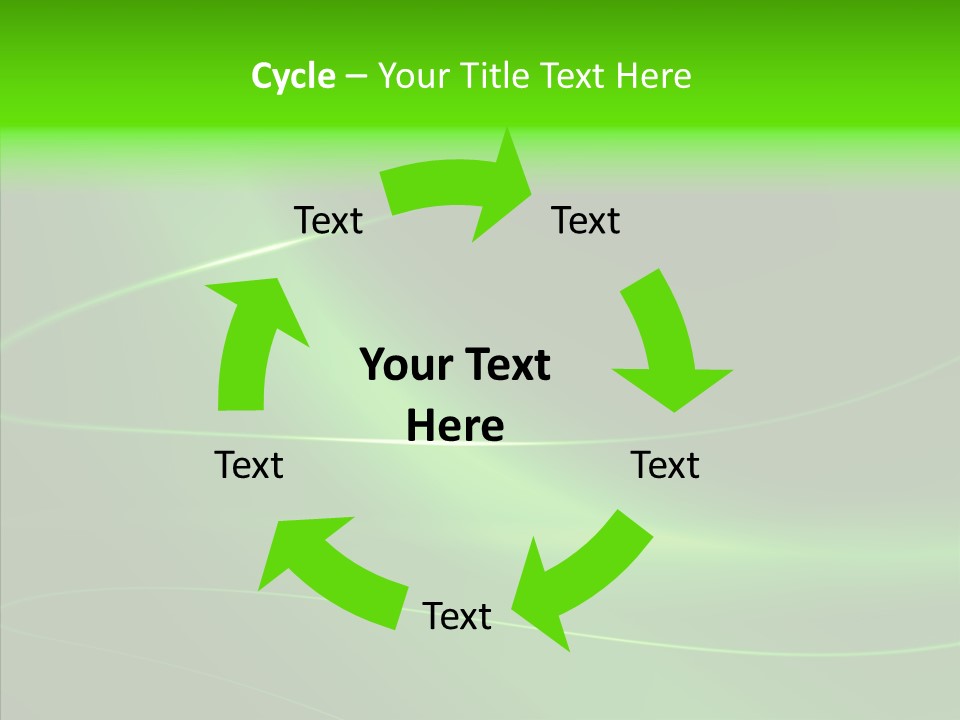 Flowing Background Illustrated PowerPoint Template