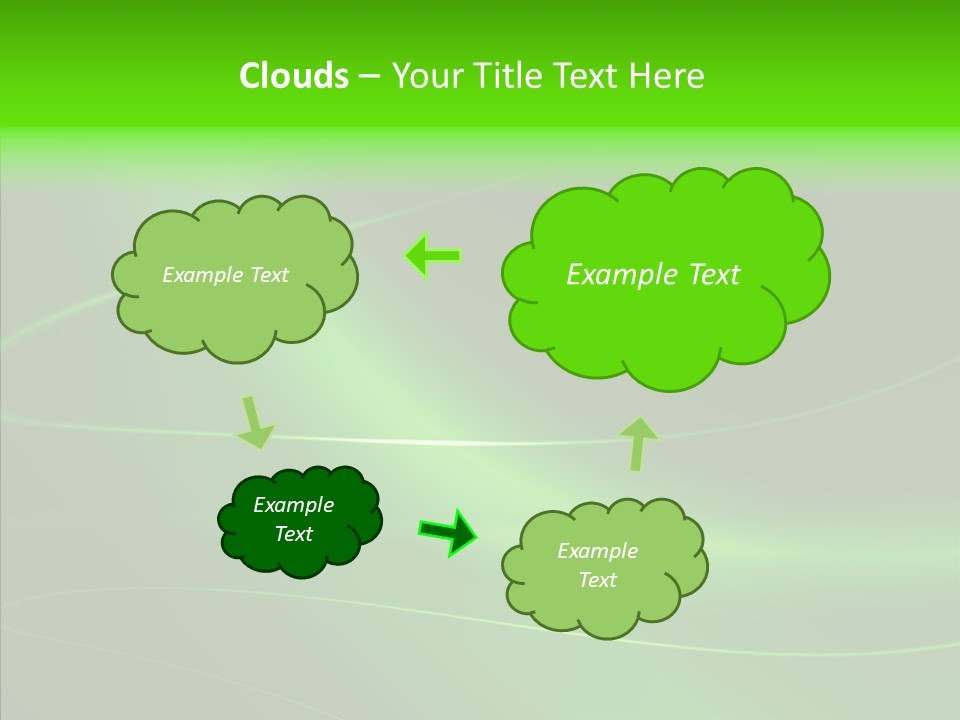 Flowing Background Illustrated PowerPoint Template