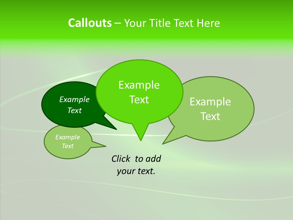 Flowing Background Illustrated PowerPoint Template