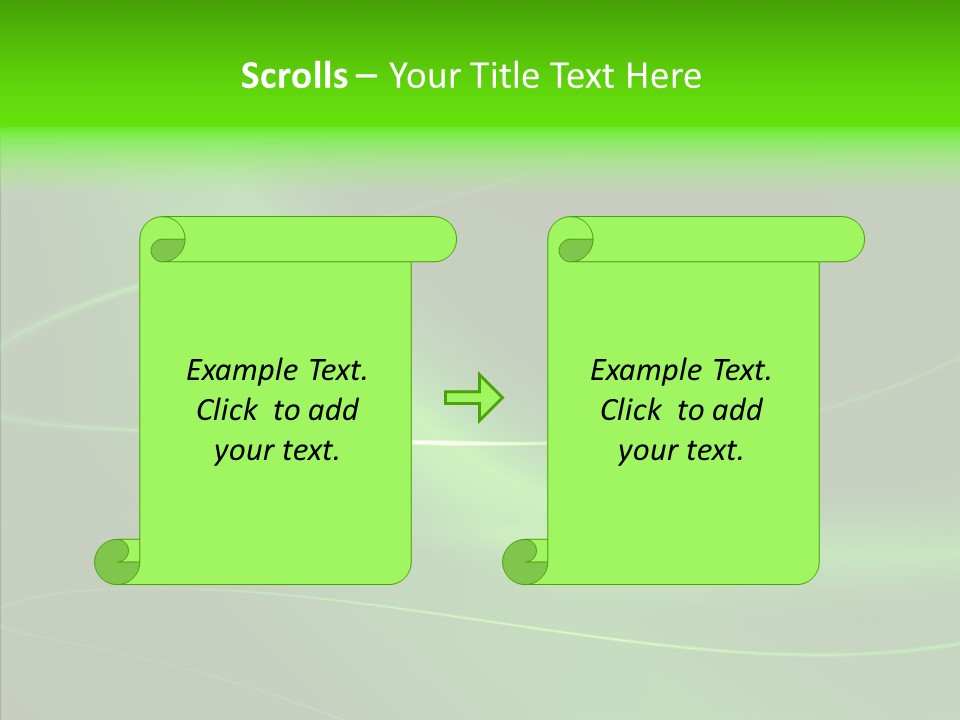 Flowing Background Illustrated PowerPoint Template