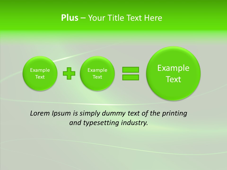 Flowing Background Illustrated PowerPoint Template