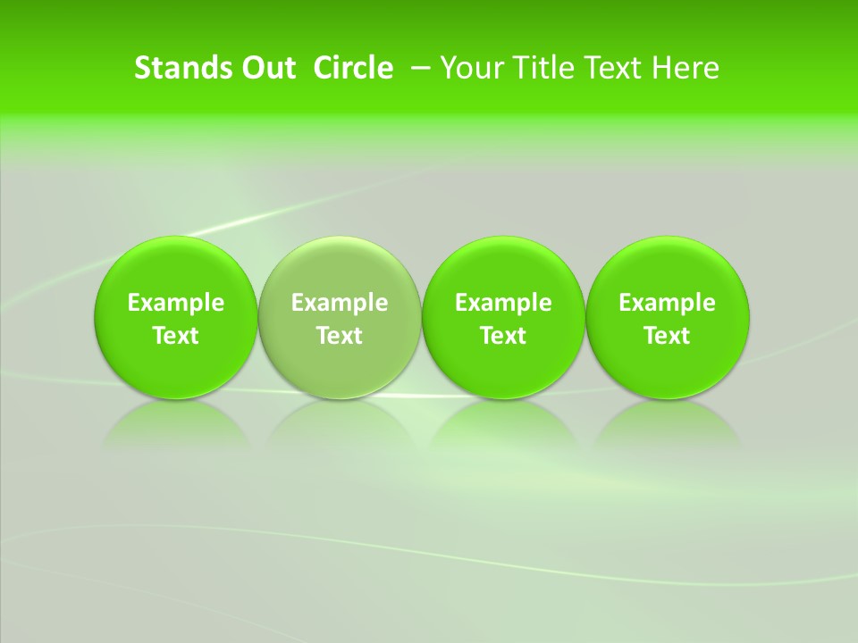 Flowing Background Illustrated PowerPoint Template