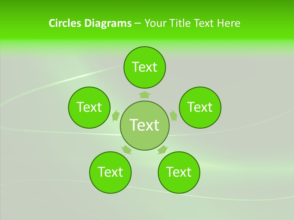 Flowing Background Illustrated PowerPoint Template