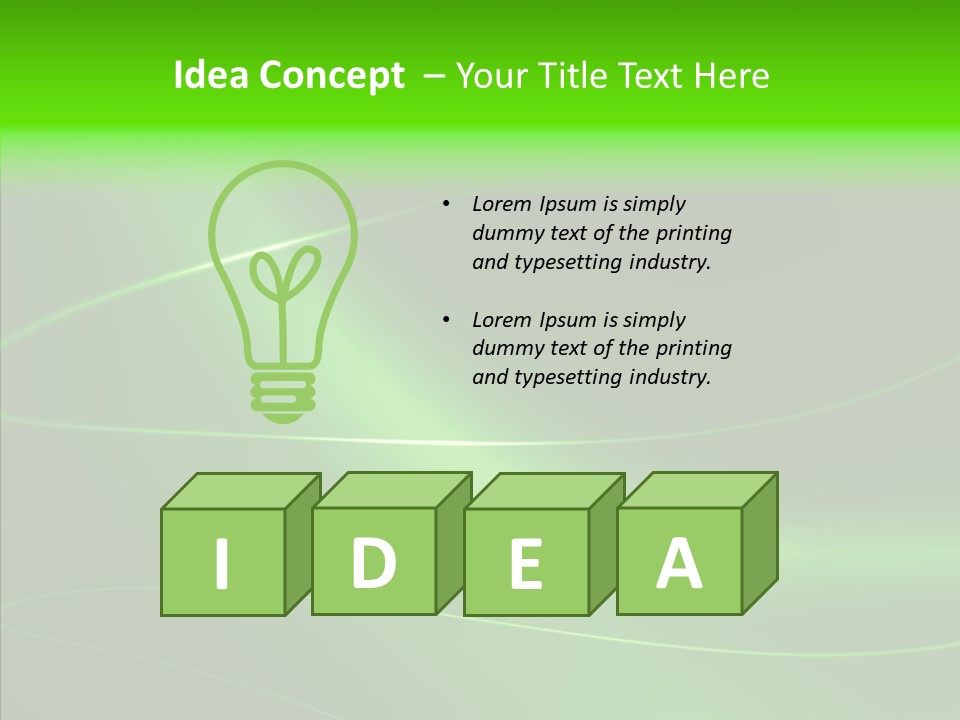 Flowing Background Illustrated PowerPoint Template