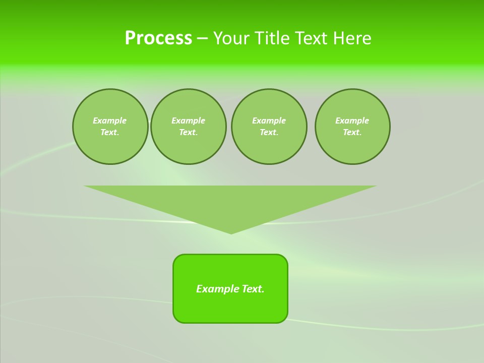 Flowing Background Illustrated PowerPoint Template