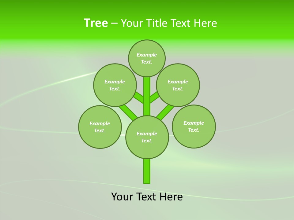 Flowing Background Illustrated PowerPoint Template