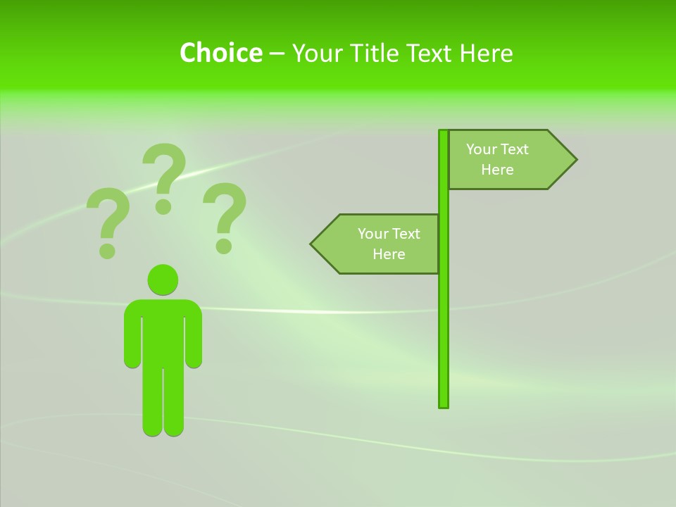 Flowing Background Illustrated PowerPoint Template